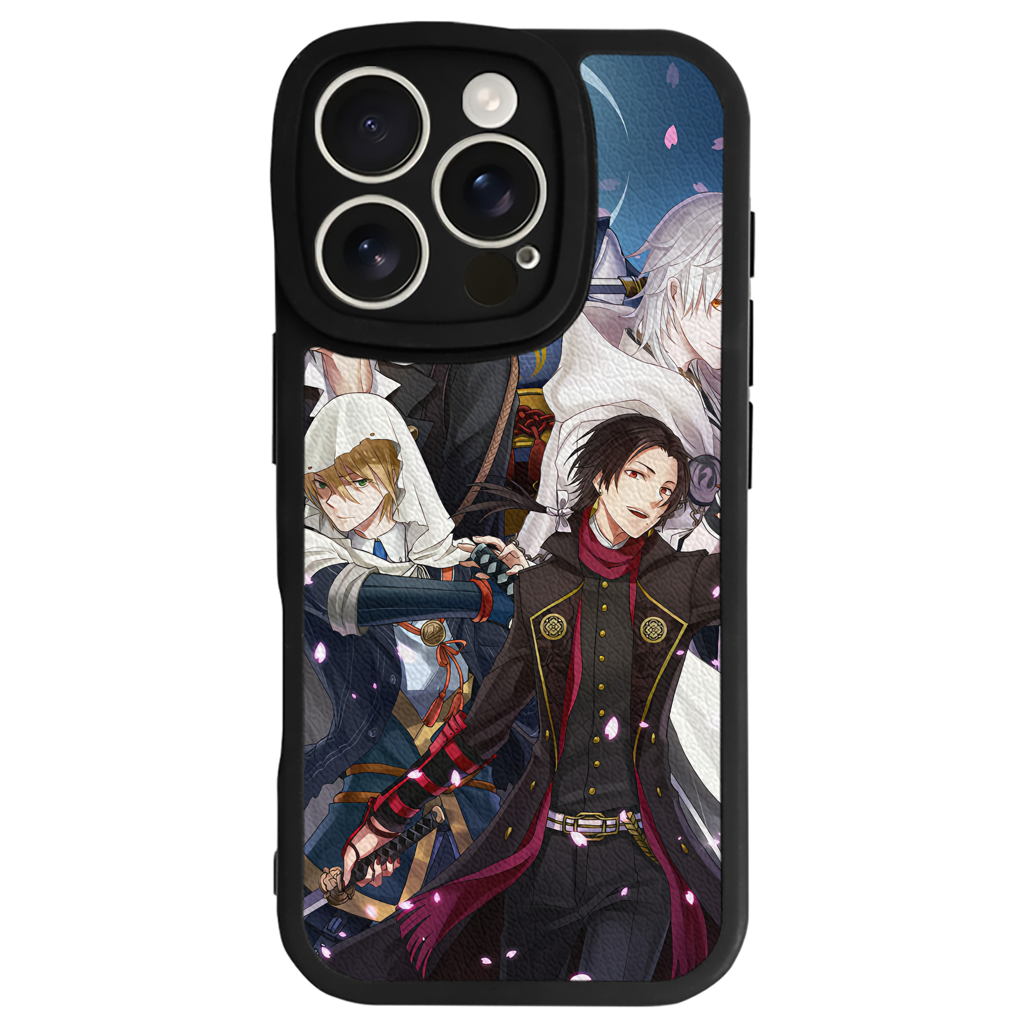 （画像用） 刀剣乱舞 Touken Ranbu 【iPhone 16シリーズ対応】シリコンスマホケース（レザー調） 材質：シリコン